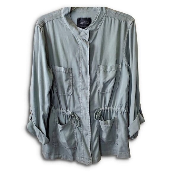 ❤️Sanctuary Anthropologie Utility Safari Sage Jacket - Picture 1 of 8